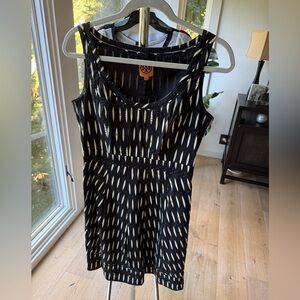 Tory Burch Black and White Patterned Dress
